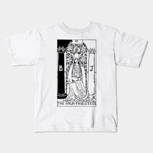 The High Preistess Tarot in black Kids T-Shirt